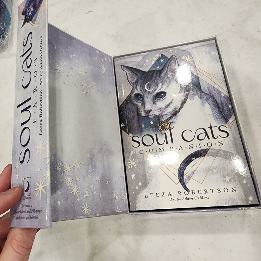 Soul Cats Tarot Card Set With Book Divine Feline New By Leeza Robertson - Picture 8 of 14